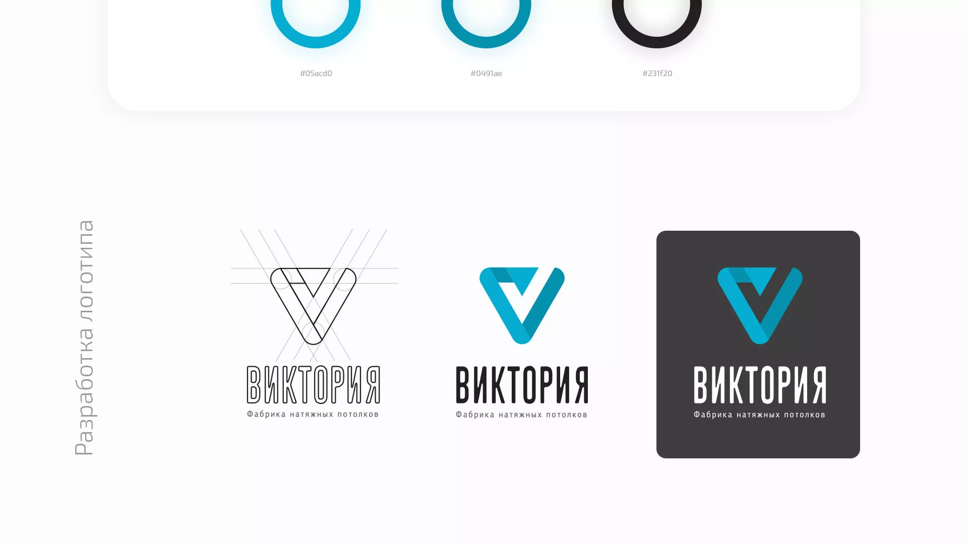Разработка фирменного стиля компании по продаже и установке натяжных потолков в Богородицке