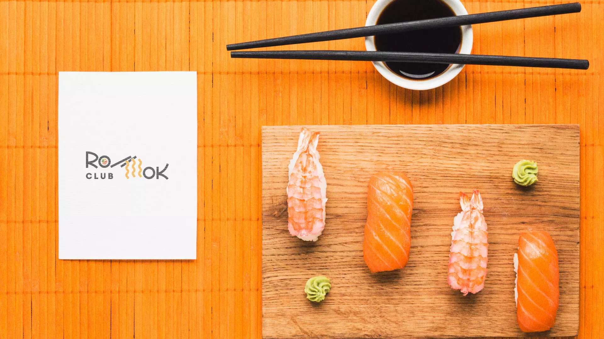 Создание логотипа суши-бара «Roll Wok Club» в Богородицке